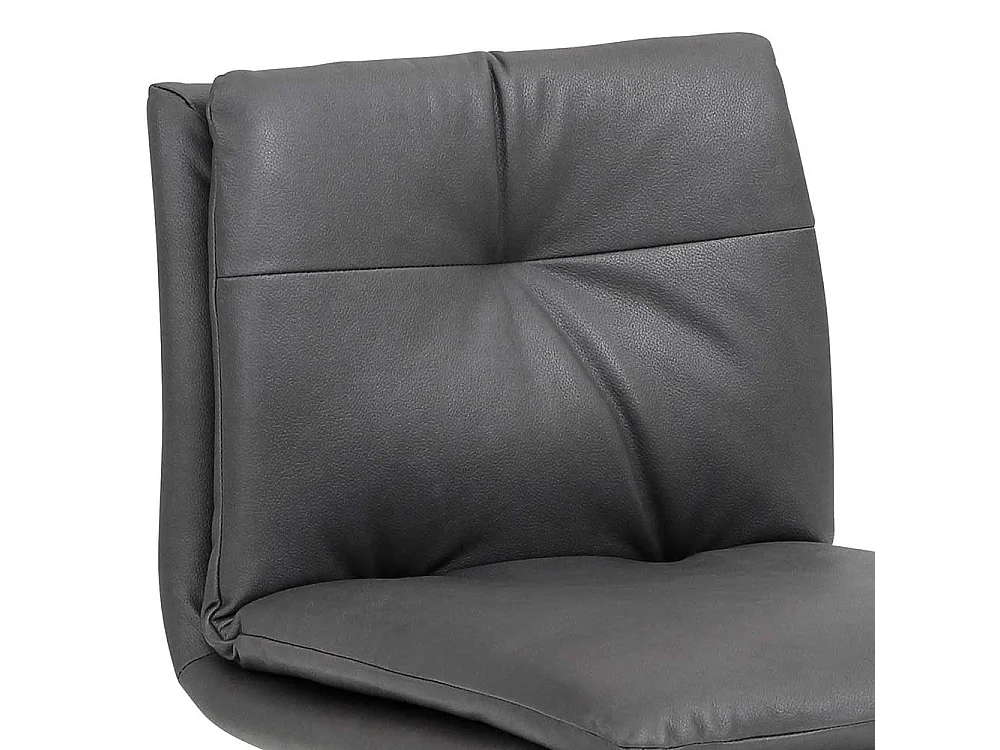 Gepolsterter Barstuhl in Anthrazit aufwendigen Steppungen