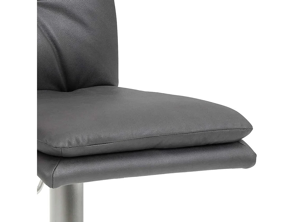 Gepolsterter Barstuhl in Anthrazit aufwendigen Steppungen