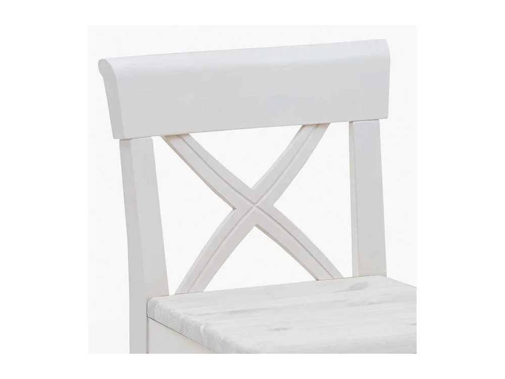 Tresenhocker in Weiß Lehne