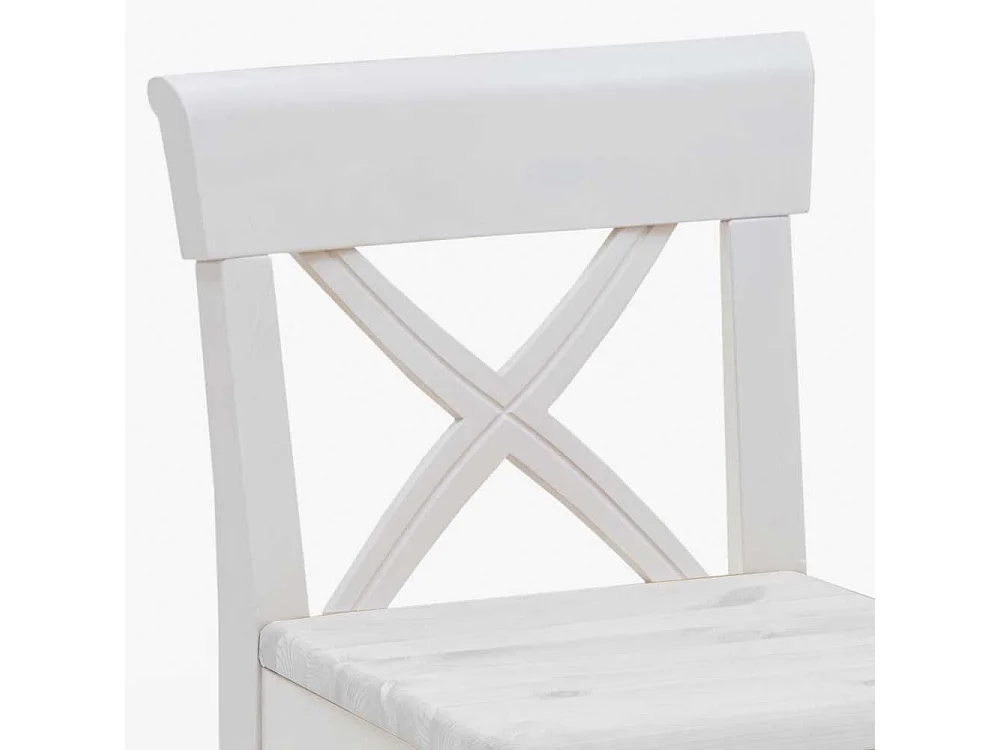 Tresenhocker in Weiß Lehne