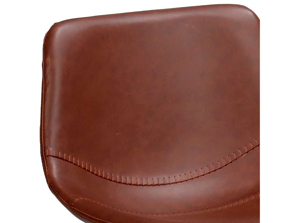 Tresenstühle in Braun Kunstleder Loft Design (2er Set)