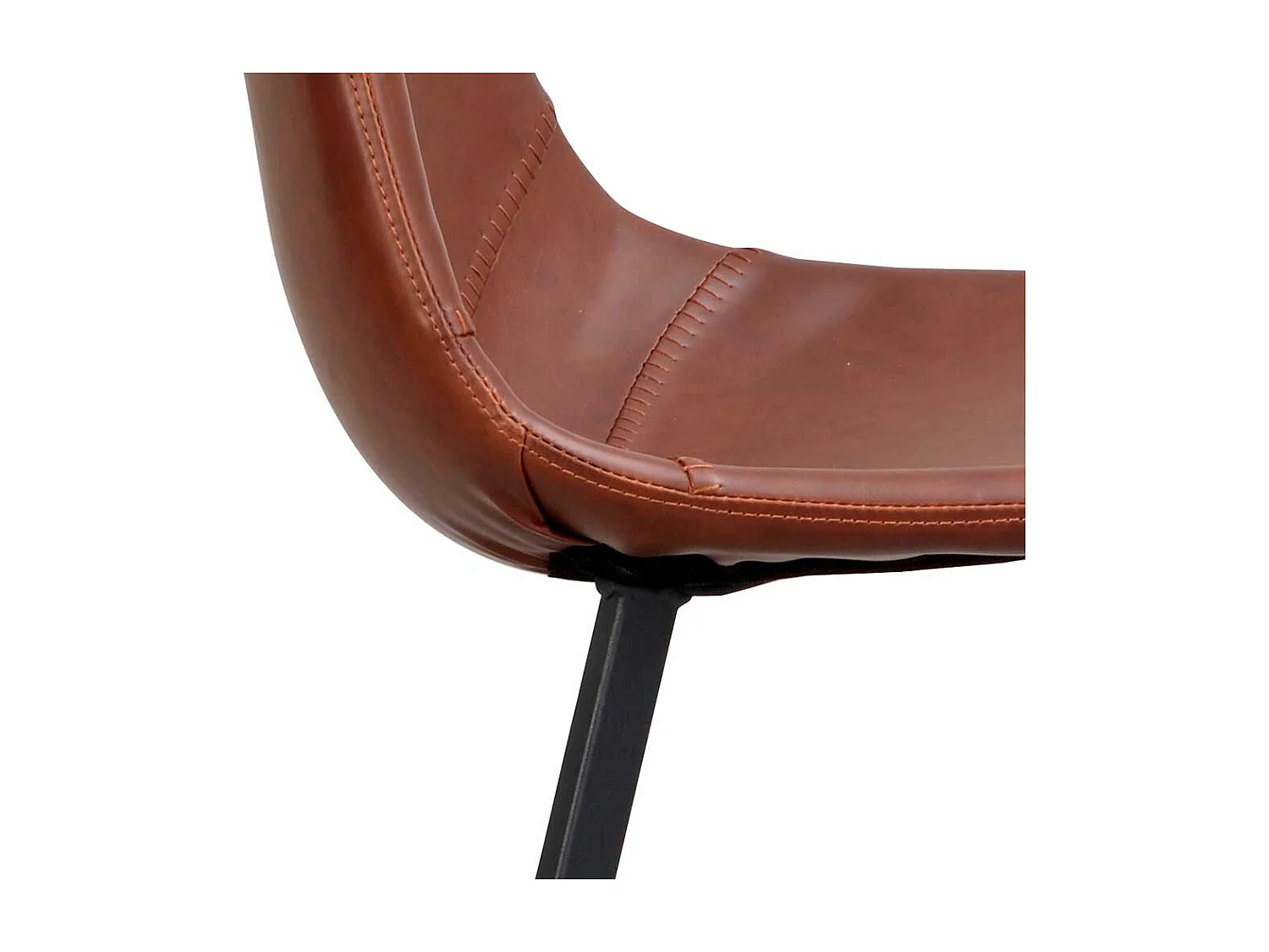 Tresenstühle in Braun Kunstleder Loft Design (2er Set)