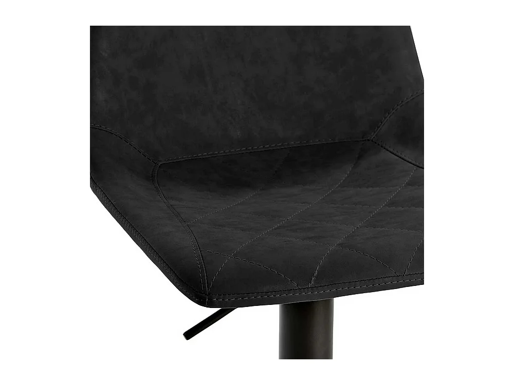 Tresenstuhl in Schwarz Kunstleder höhenverstellbar