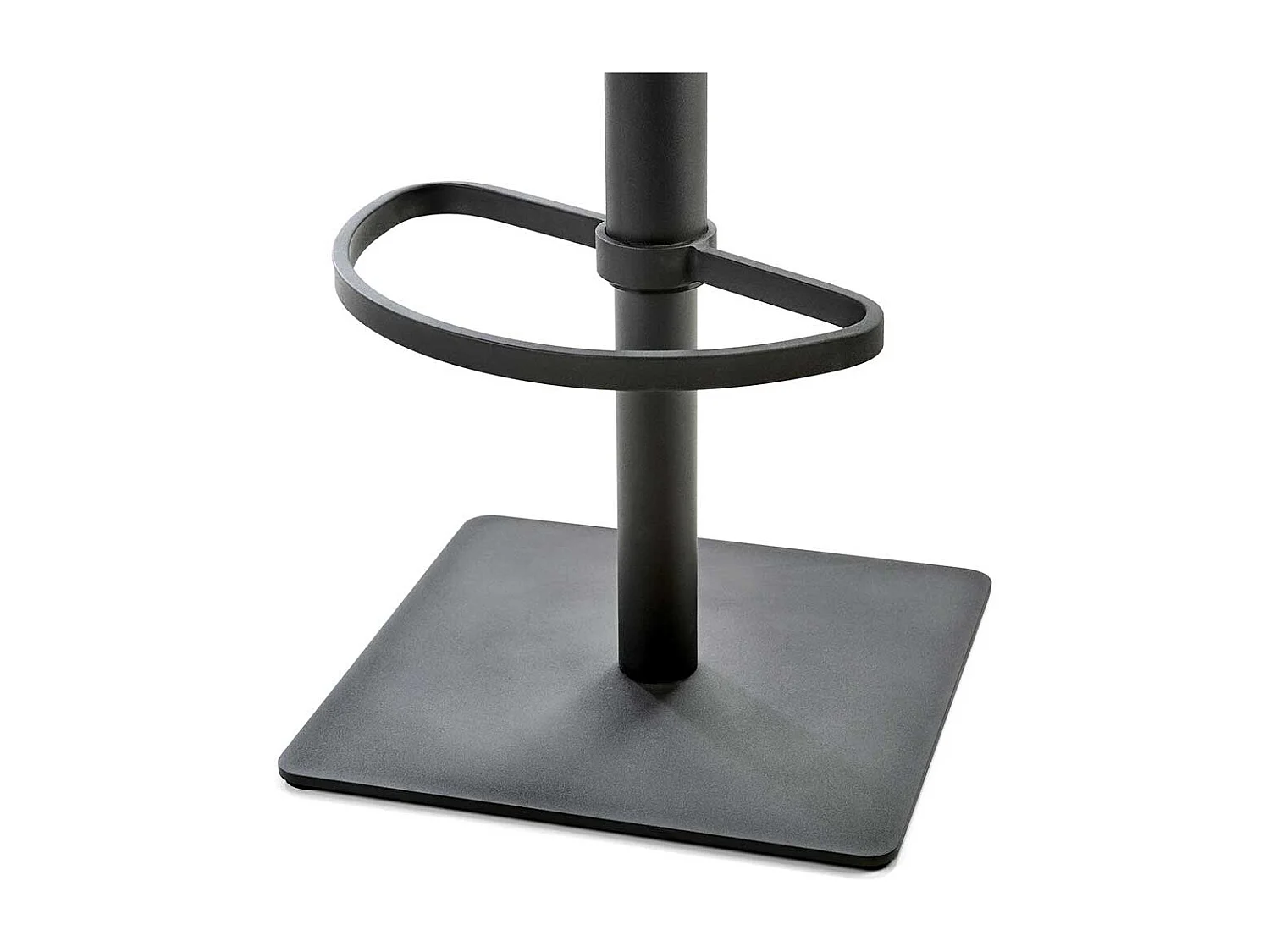 Tresenstuhl in Schwarz Kunstleder höhenverstellbar