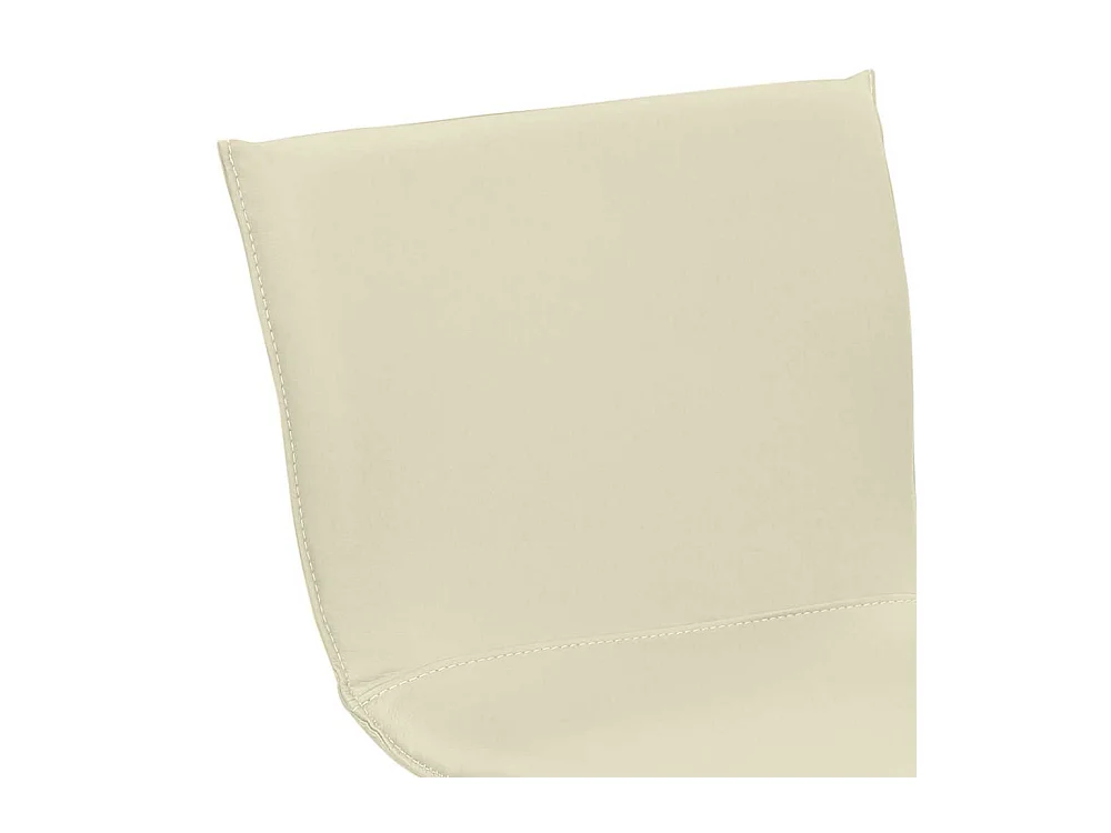 Barhocker Höhenverstellbar aus Echtleder Tellerfuß in Chrom gebürstet