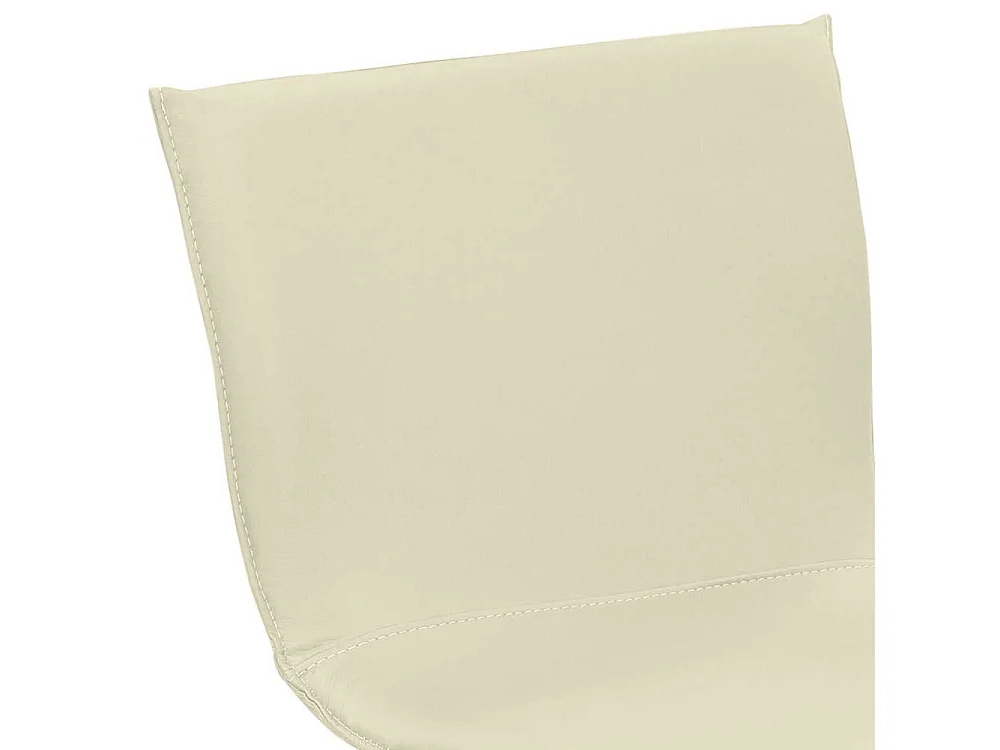 Barhocker Höhenverstellbar aus Echtleder Tellerfuß in Chrom gebürstet