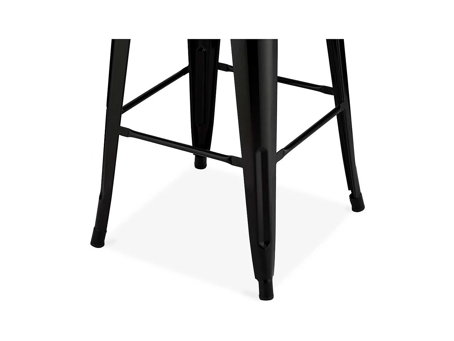 Metall Tresenhocker in Schwarz Industriedesign (4er Set)