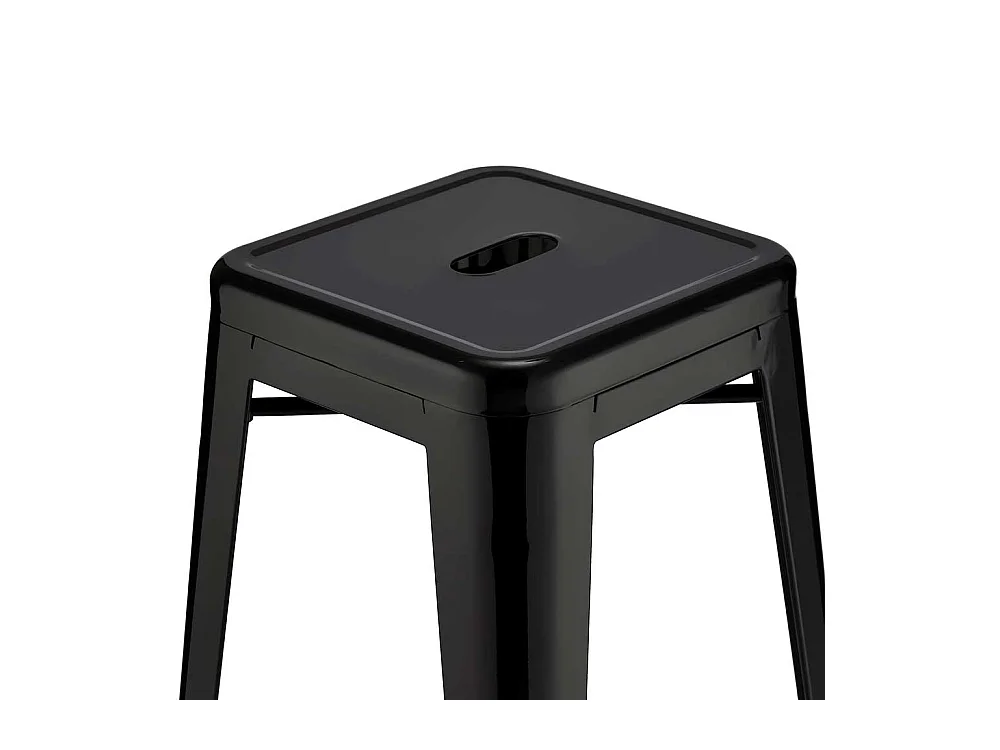 Metall Tresenhocker in Schwarz Industriedesign (4er Set)