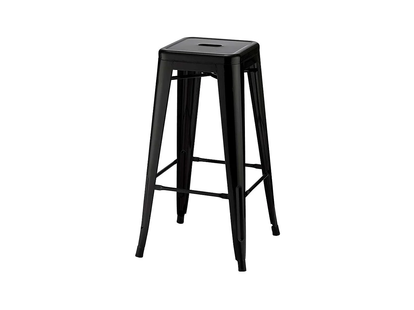 Metall Tresenhocker in Schwarz Industriedesign (4er Set)