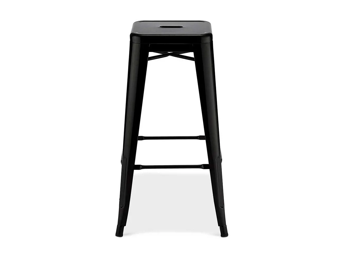 Metall Tresenhocker in Schwarz Industriedesign (4er Set)