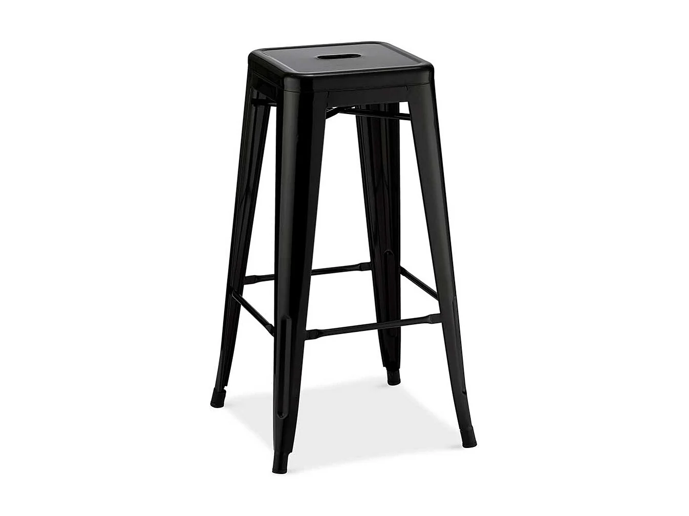 Metall Tresenhocker in Schwarz Industriedesign (4er Set)