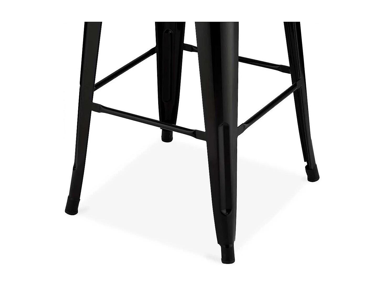 Metall Tresenhocker in Schwarz Industriedesign (4er Set)