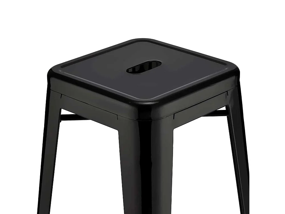 Metall Tresenhocker in Schwarz Industriedesign (4er Set)