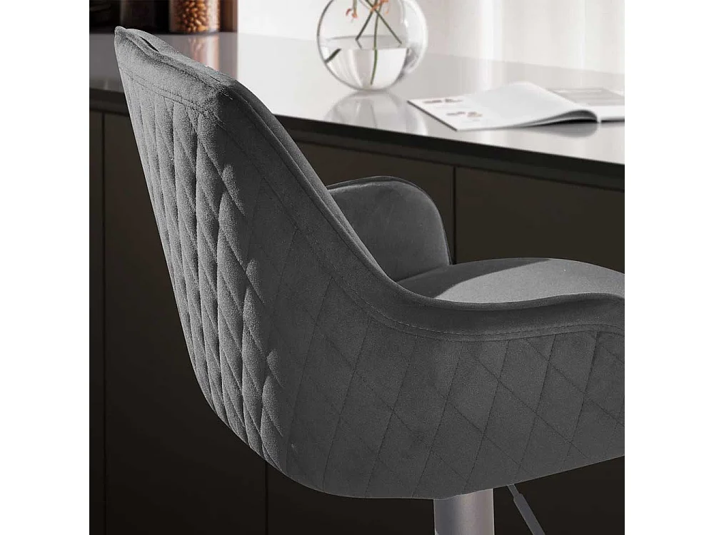 Barhocker in modernem Design gepolsterter Rückenlehne