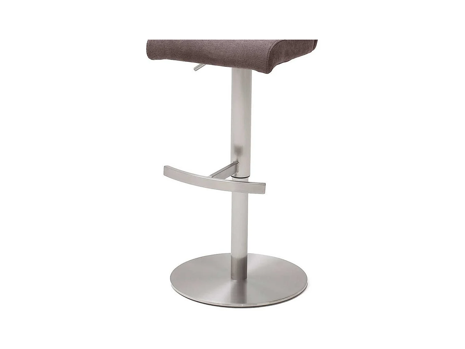 Drehbarer Barstuhl in Braun Stoff höhenverstellbar