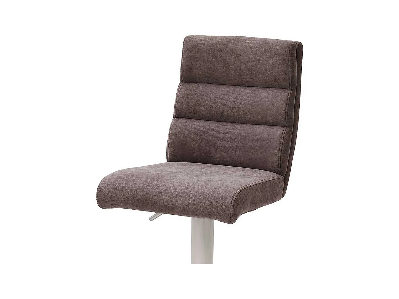 Drehbarer Barstuhl in Braun Stoff höhenverstellbar