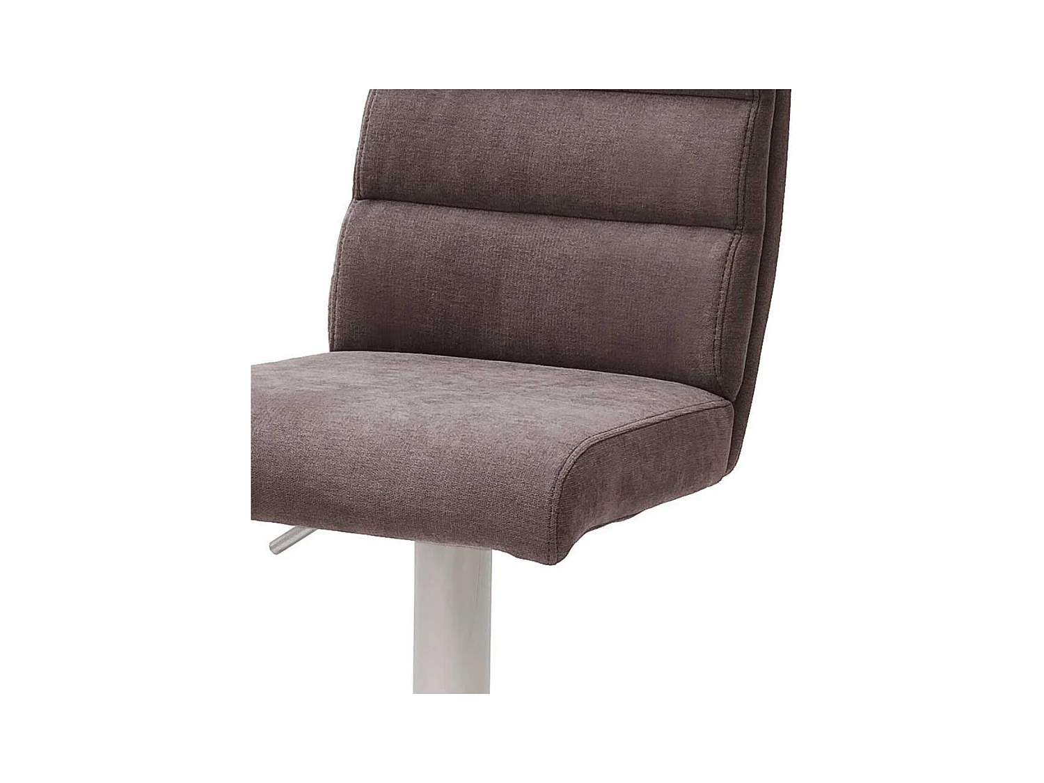 Drehbarer Barstuhl in Braun Stoff höhenverstellbar