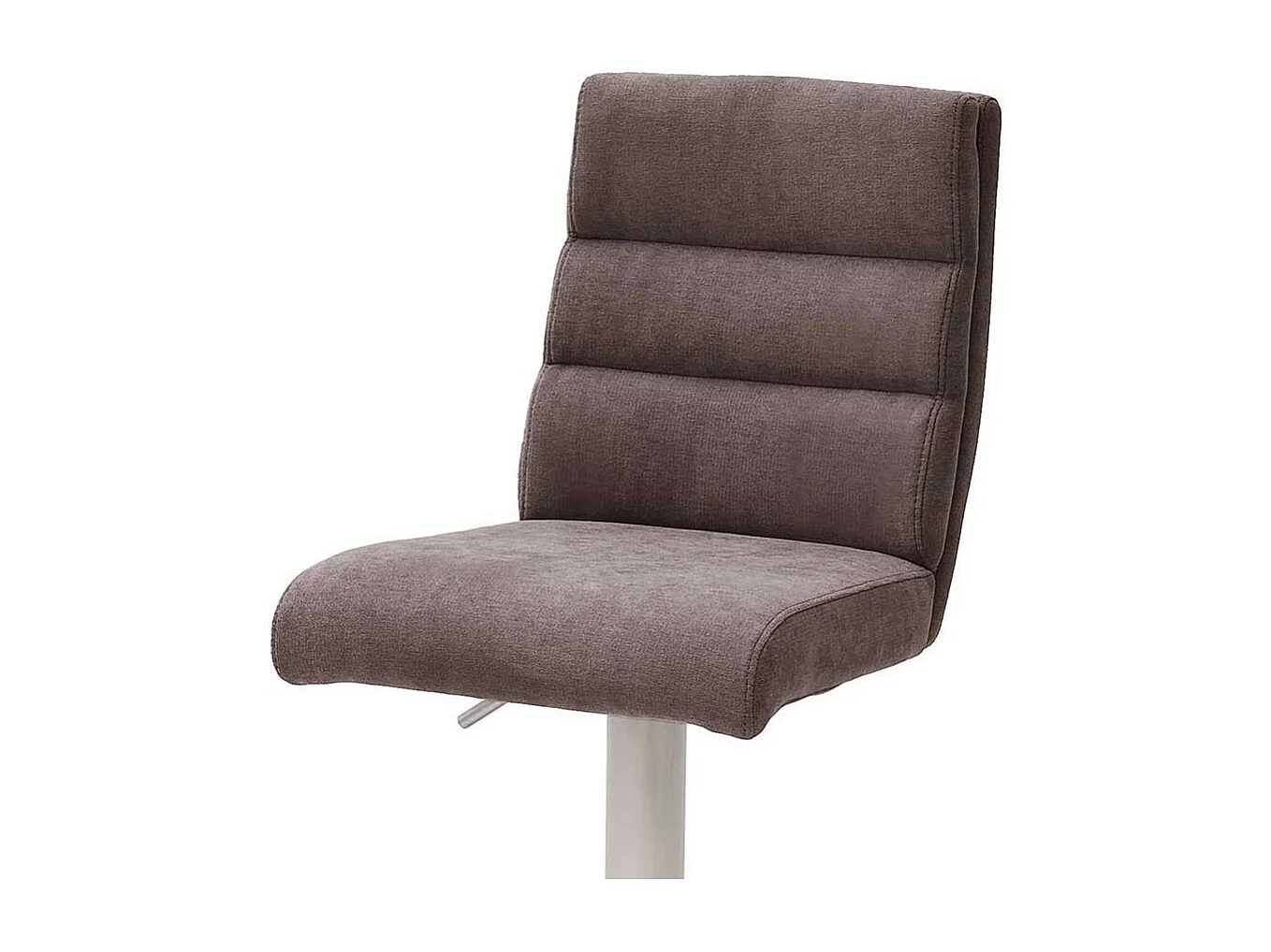 Drehbarer Barstuhl in Braun Stoff höhenverstellbar