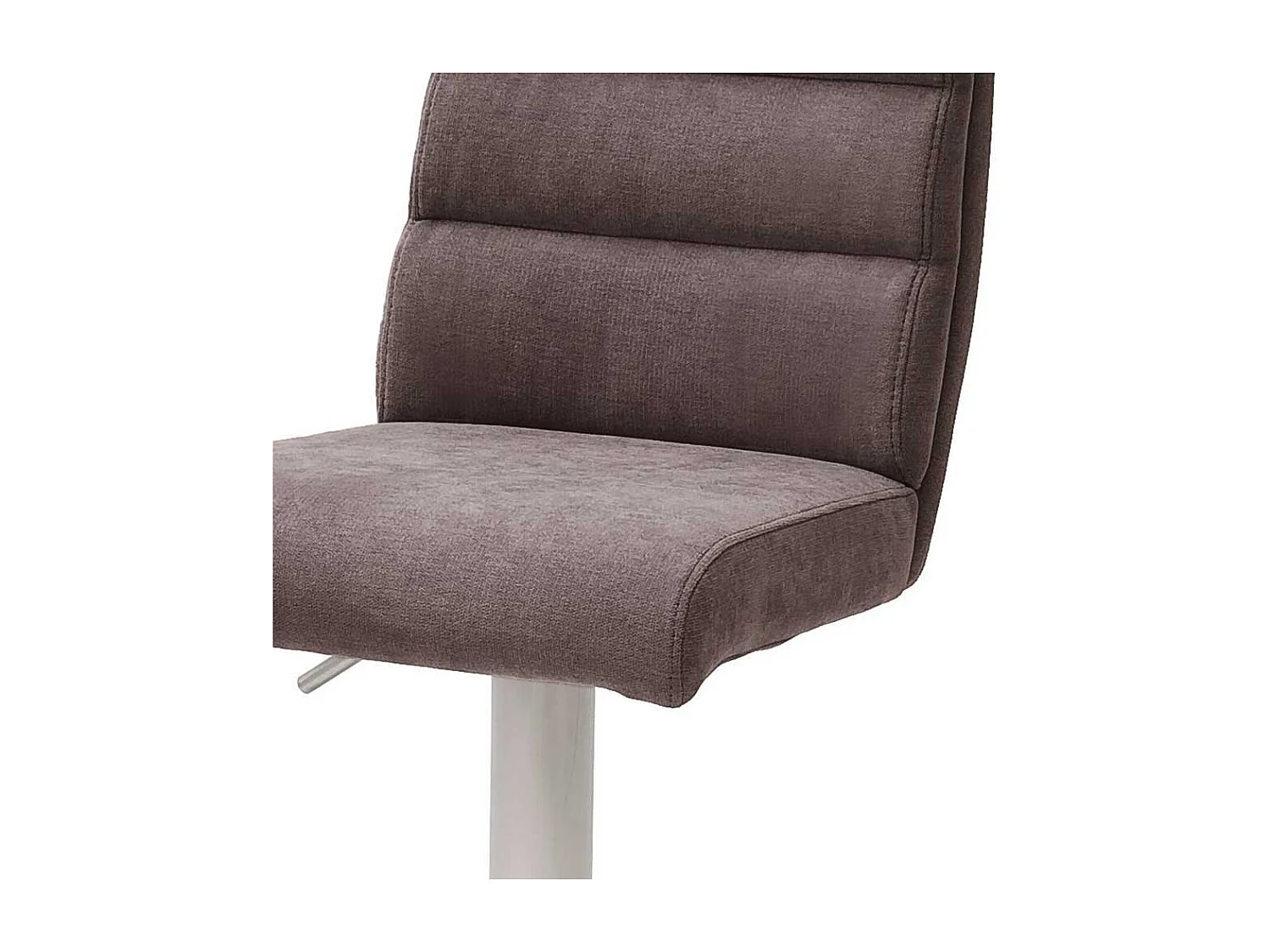 Drehbarer Barstuhl in Braun Stoff höhenverstellbar