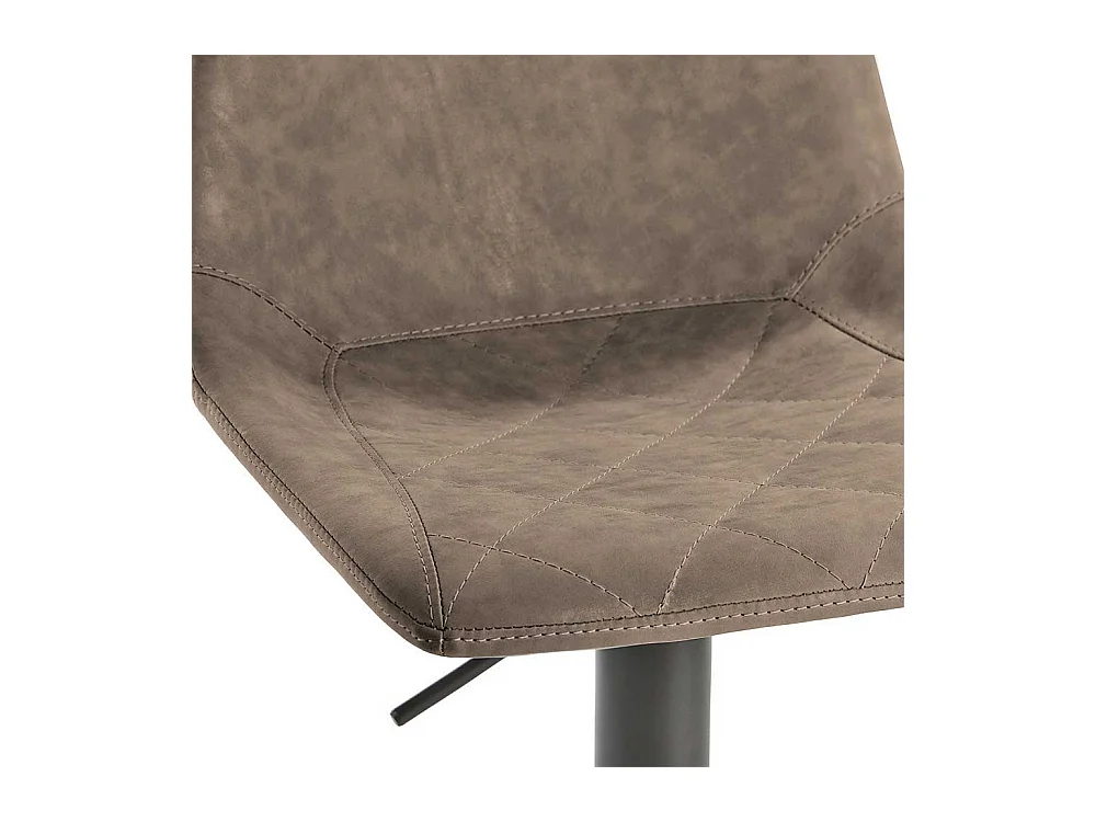 Designbarhocker in Schlammfarben Kunstleder Stahl