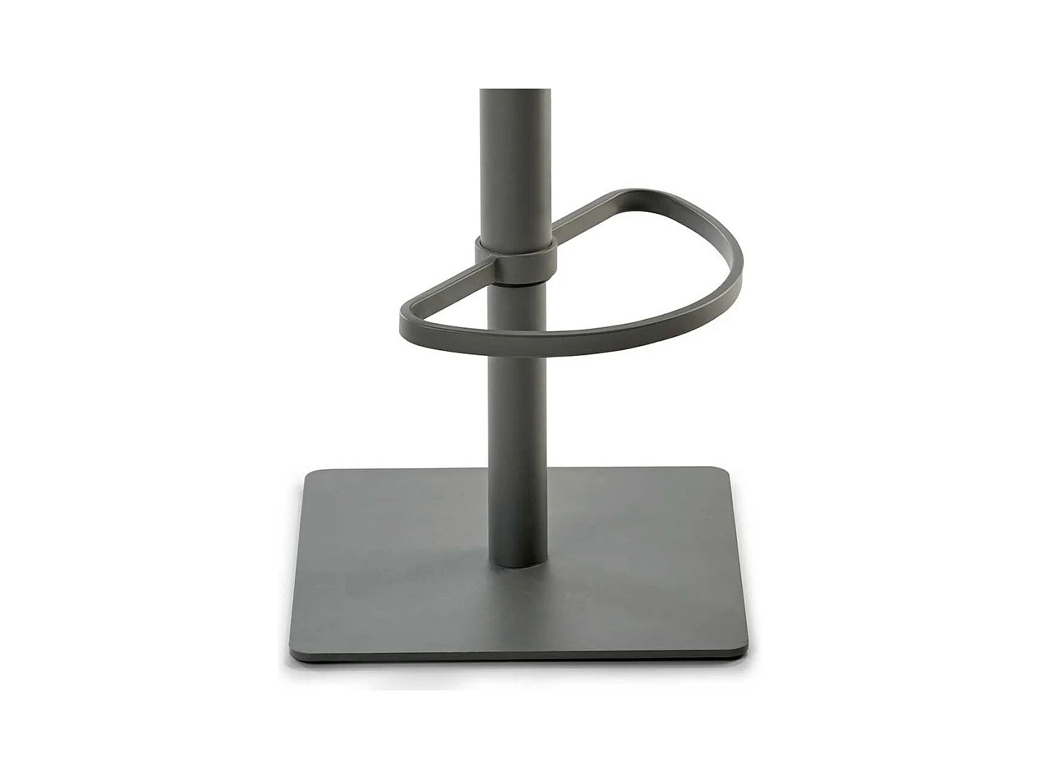 Designbarhocker in Schlammfarben Kunstleder Stahl