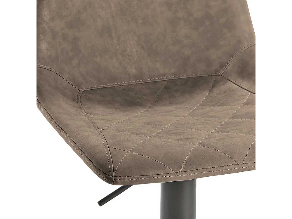 Designbarhocker in Schlammfarben Kunstleder Stahl