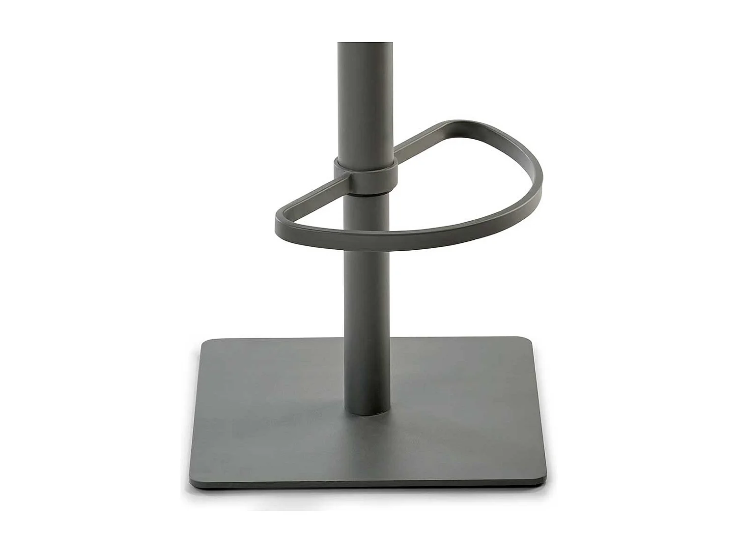 Designbarhocker in Schlammfarben Kunstleder Stahl