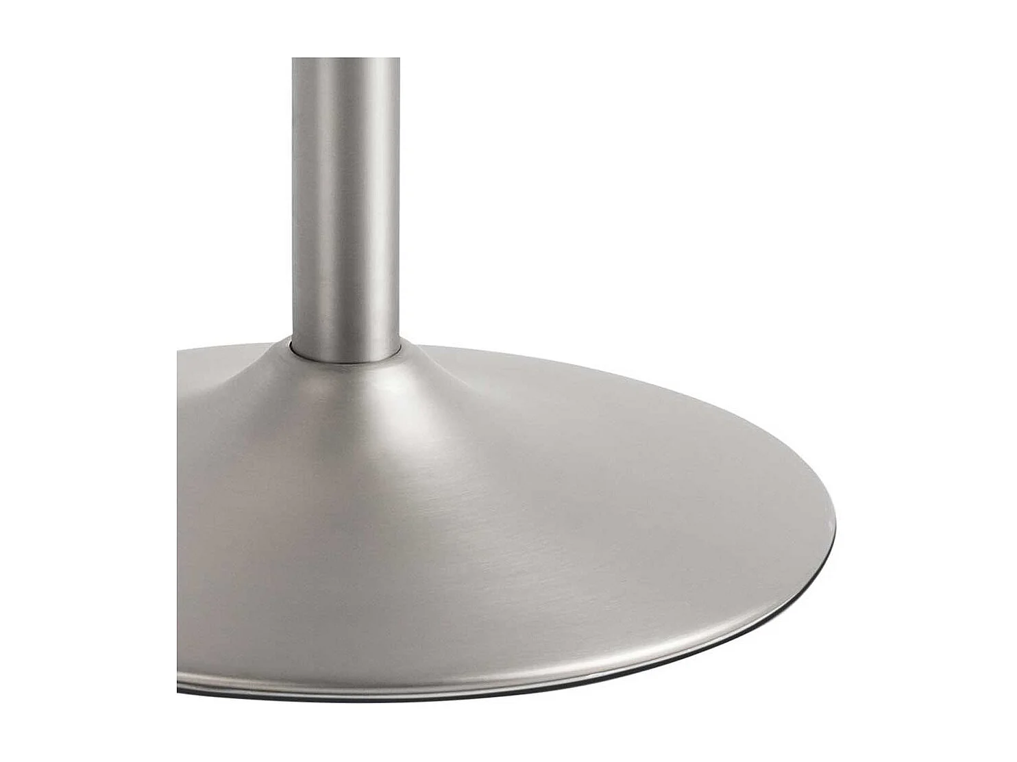 Designbarhocker in Hellbraun Chrom matt