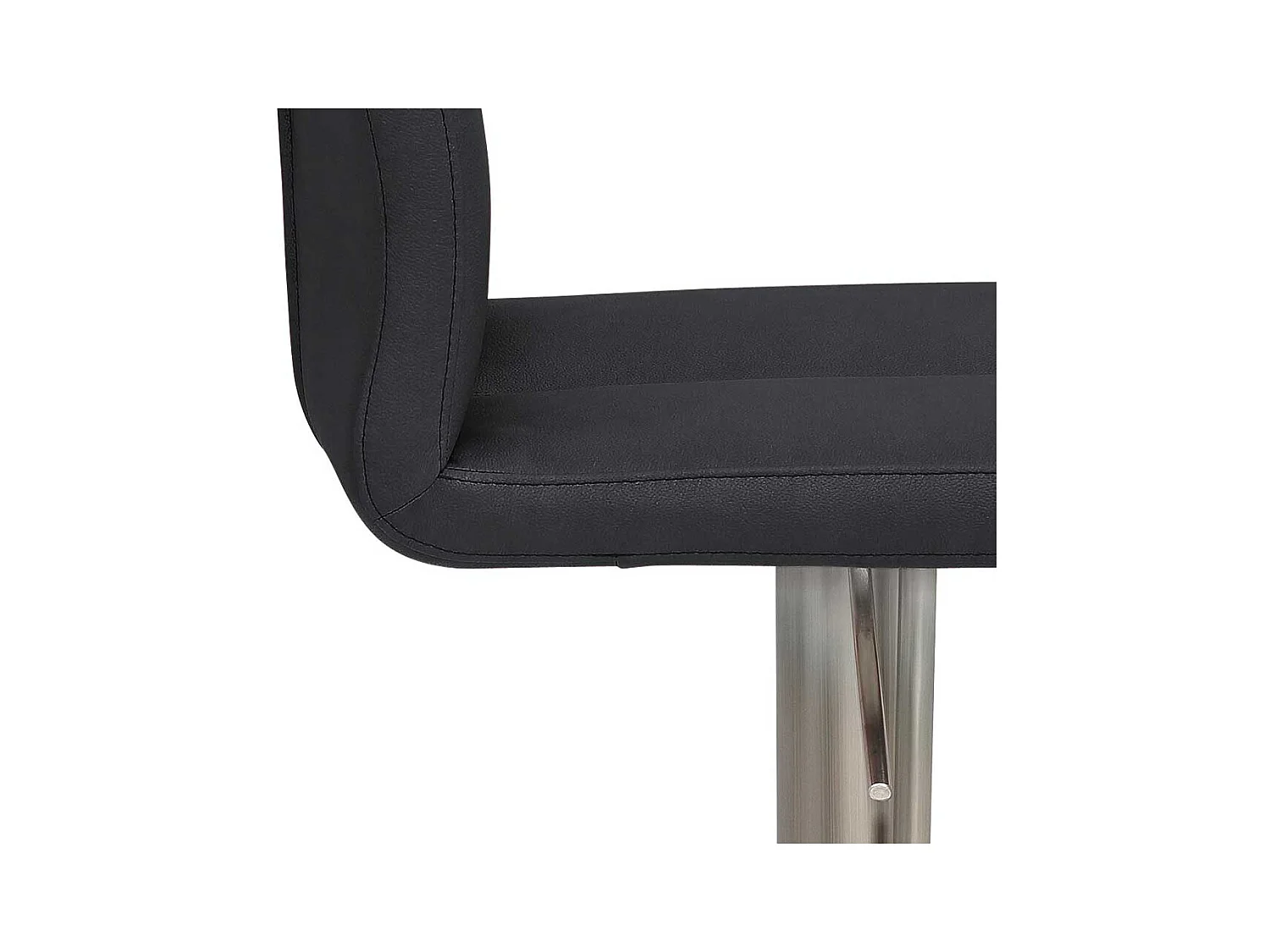 Barhocker höhenverstellbar in Anthrazit Silberfarben