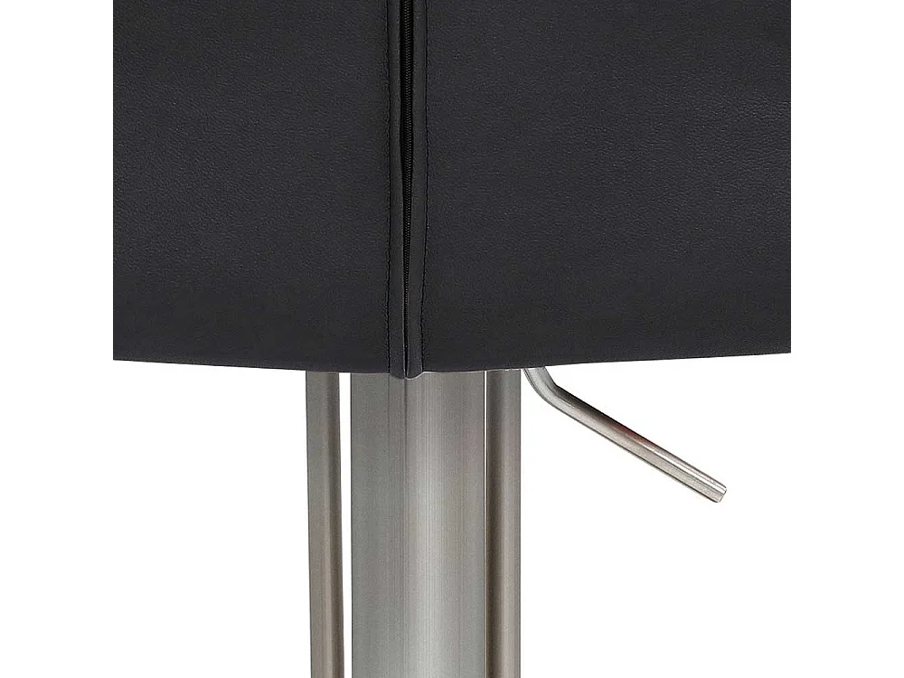 Barhocker höhenverstellbar in Anthrazit Silberfarben