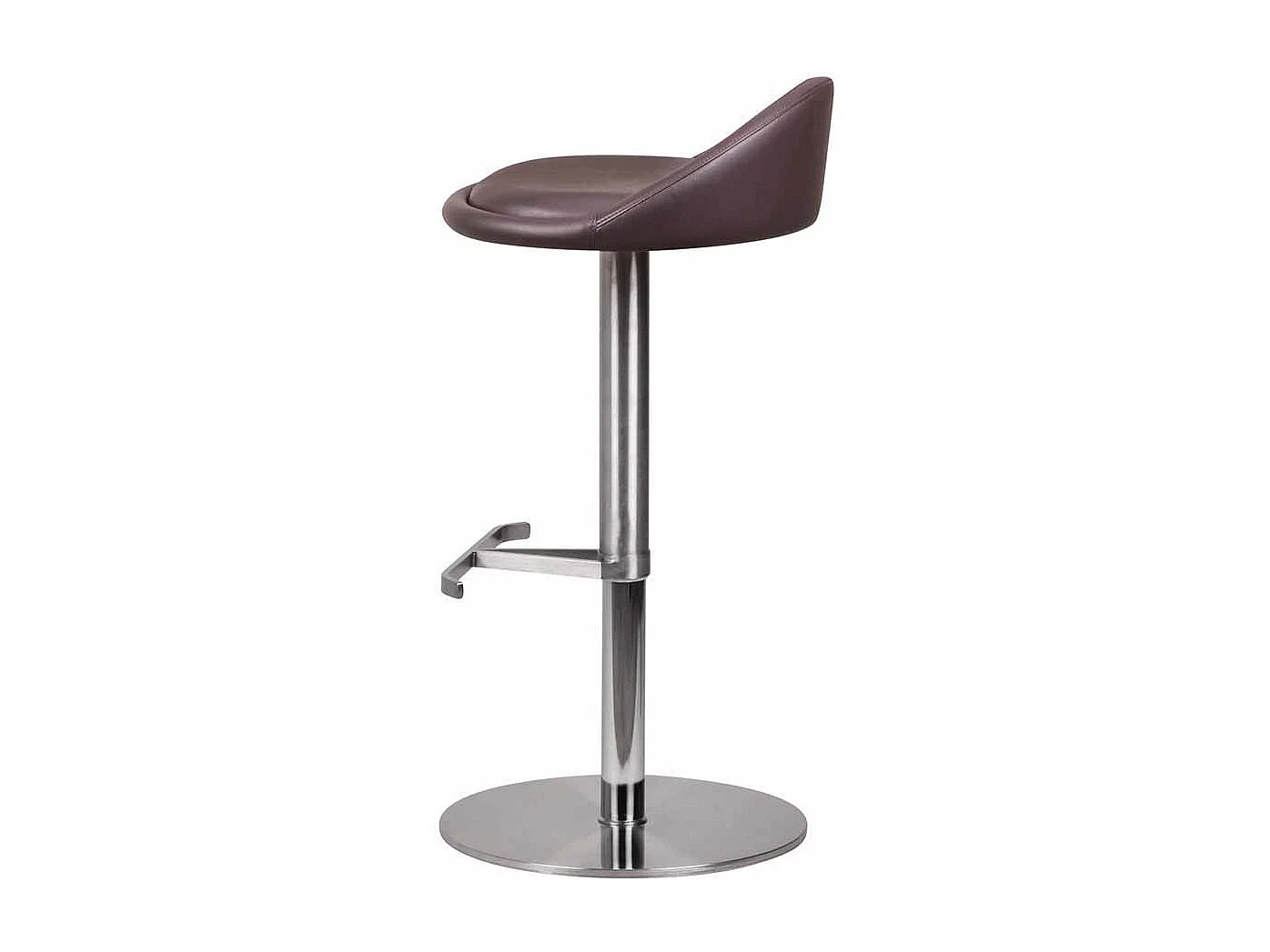 Barhocker in Braun Kunstleder höhenverstellbar