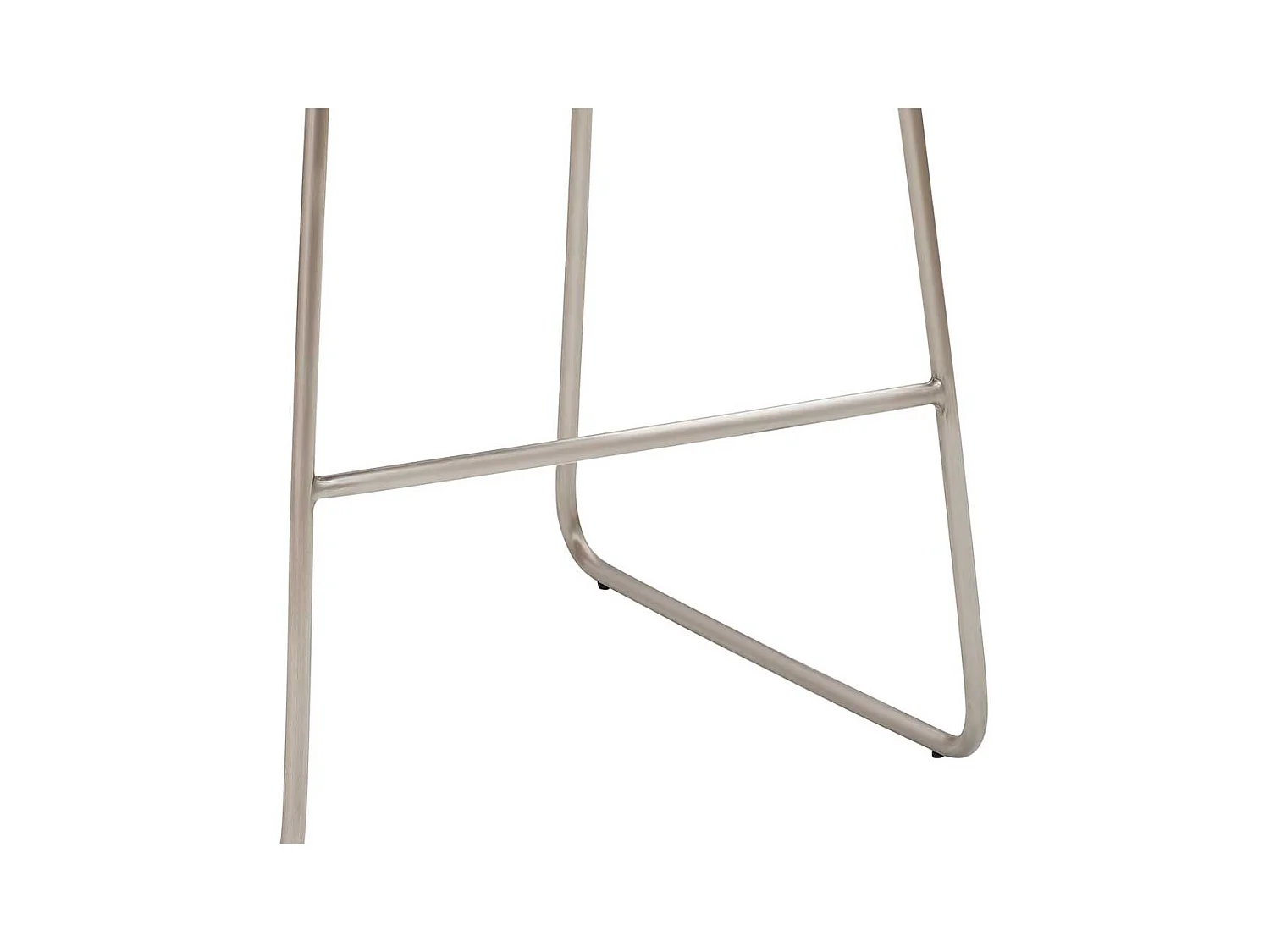 Bügelgestell Kuechenhocker in Vintage Schlammfarben Edelstahl gebürstet