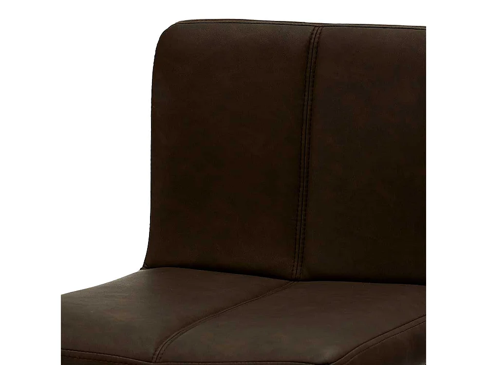 Tresenst�hle in Dunkelbraun Kunstleder Gasdruck (2er Set)