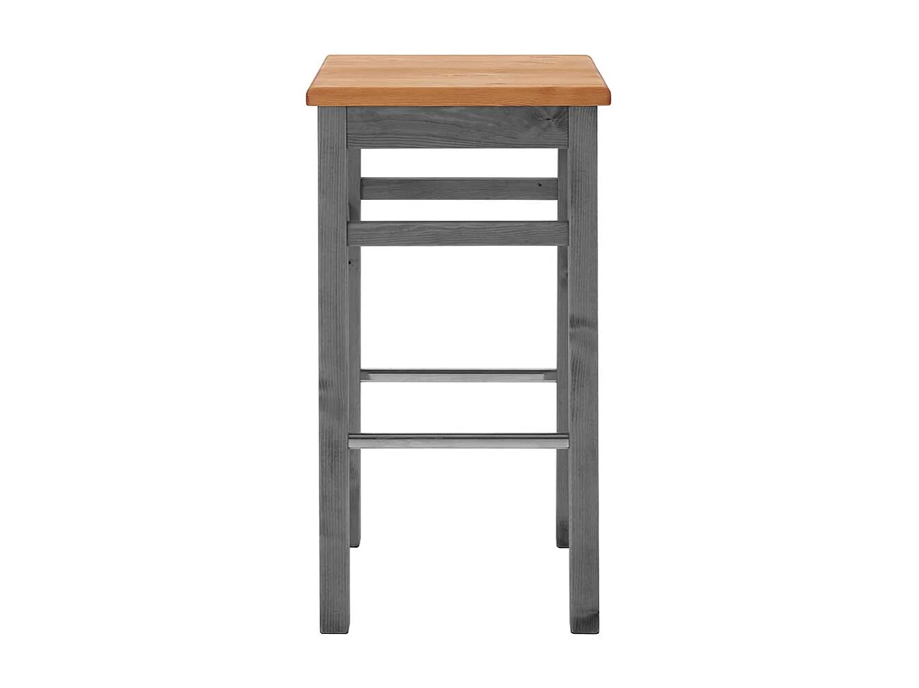 Hoher Hocker Bar aus Kiefer Massivholz Landhaus Stil