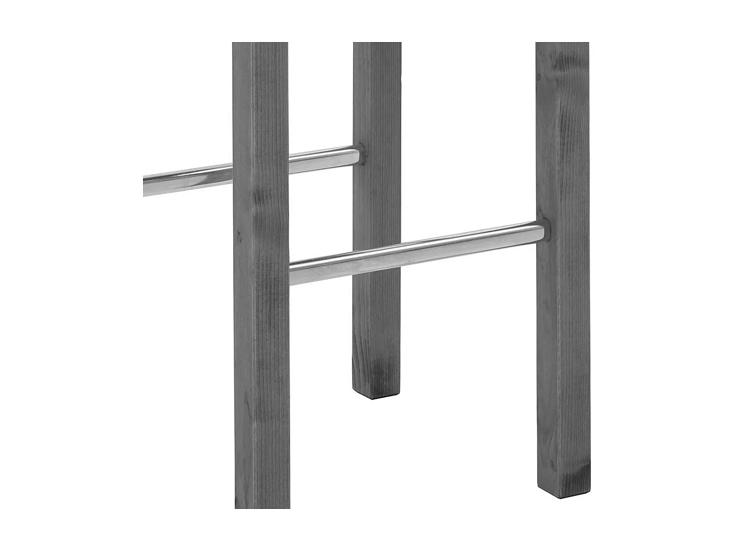 Hoher Hocker Bar aus Kiefer Massivholz Landhaus Stil