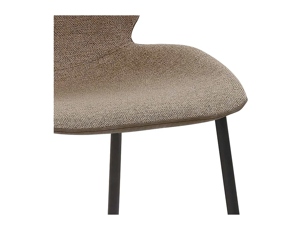 Metallgestell Küchenhocker in Schlammfarben Beige Schwarz