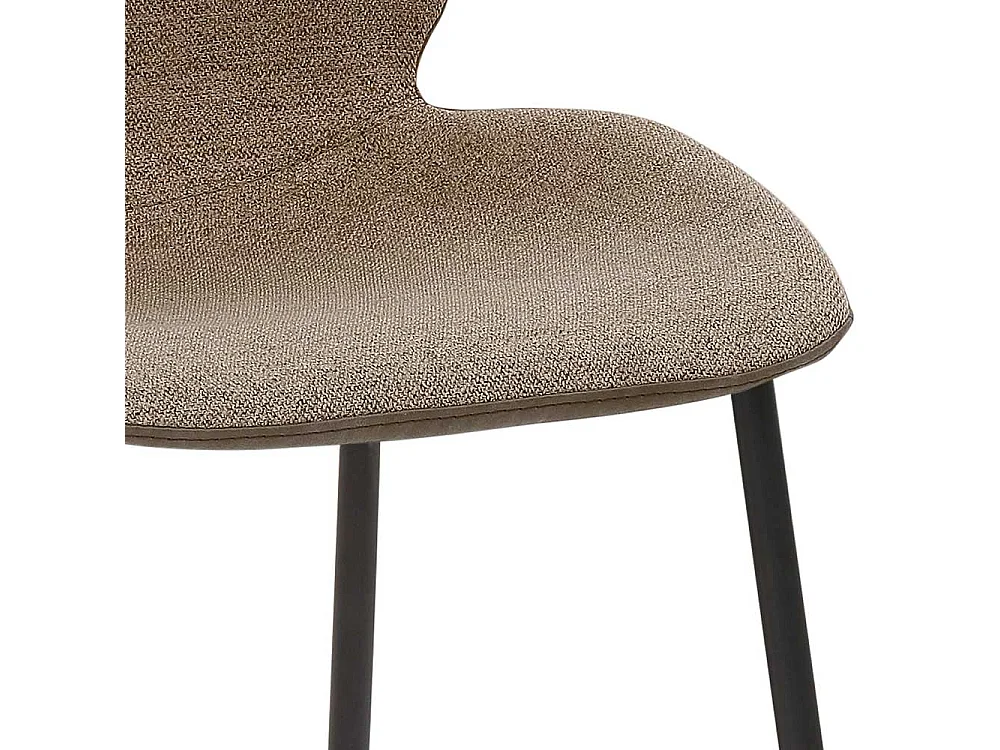 Metallgestell Küchenhocker in Schlammfarben Beige Schwarz