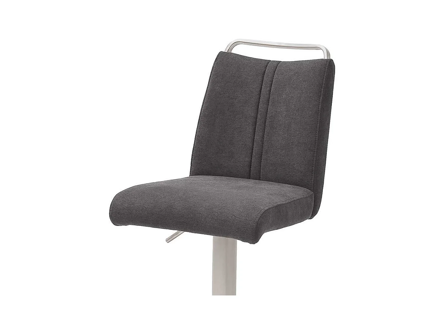 Thekenstuhl in Anthrazit Stoff höhenverstellbar