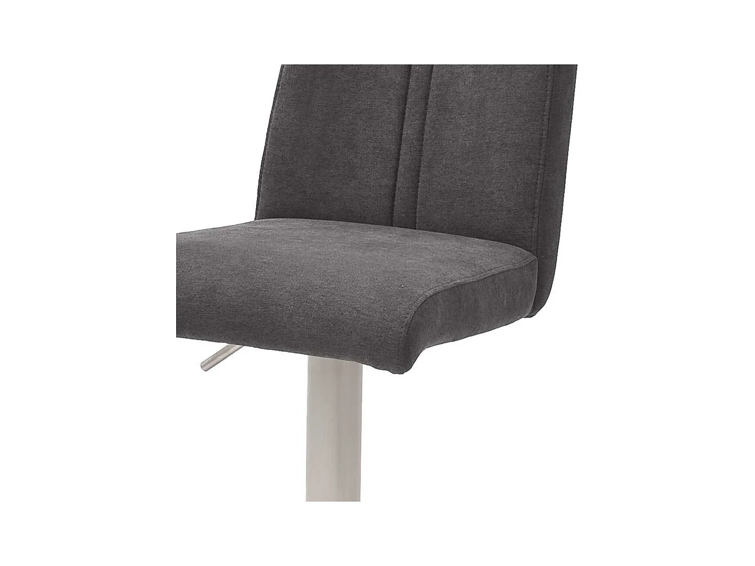 Thekenstuhl in Anthrazit Stoff höhenverstellbar