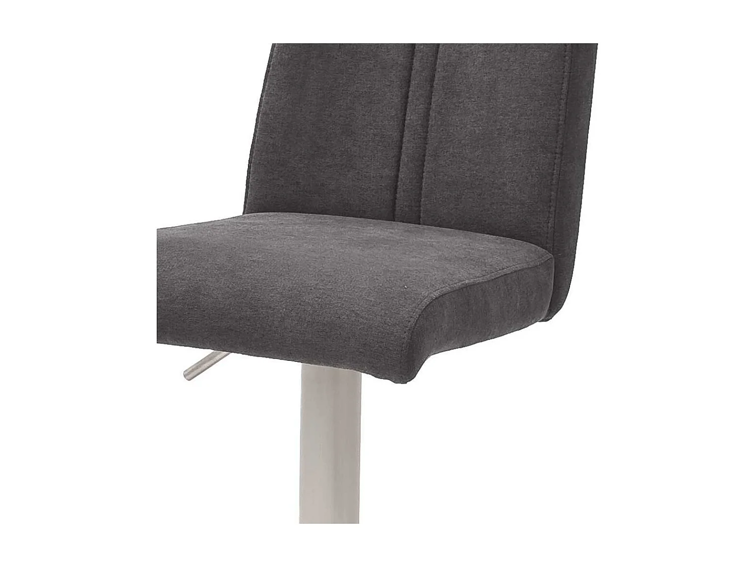 Thekenstuhl in Anthrazit Stoff höhenverstellbar