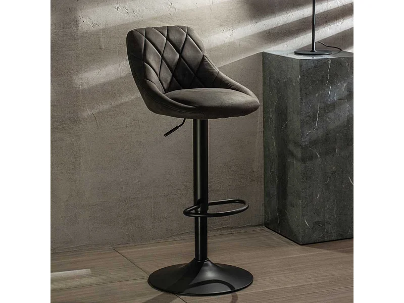 Barstühle mit Rückenlehne höhenverstellbar (2er Set)