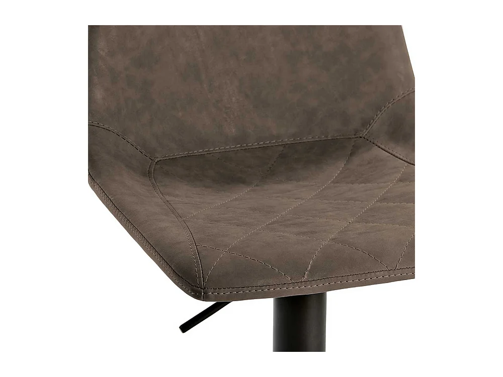 Barstuhl in Schlammfarben Kunstleder modern