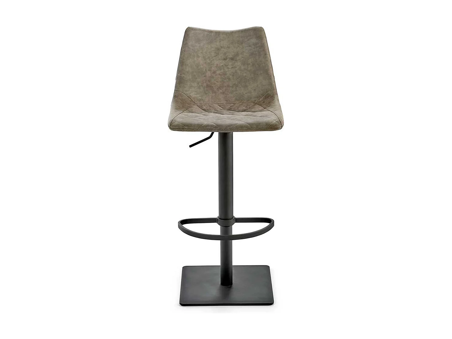 Barstuhl in Schlammfarben Kunstleder modern