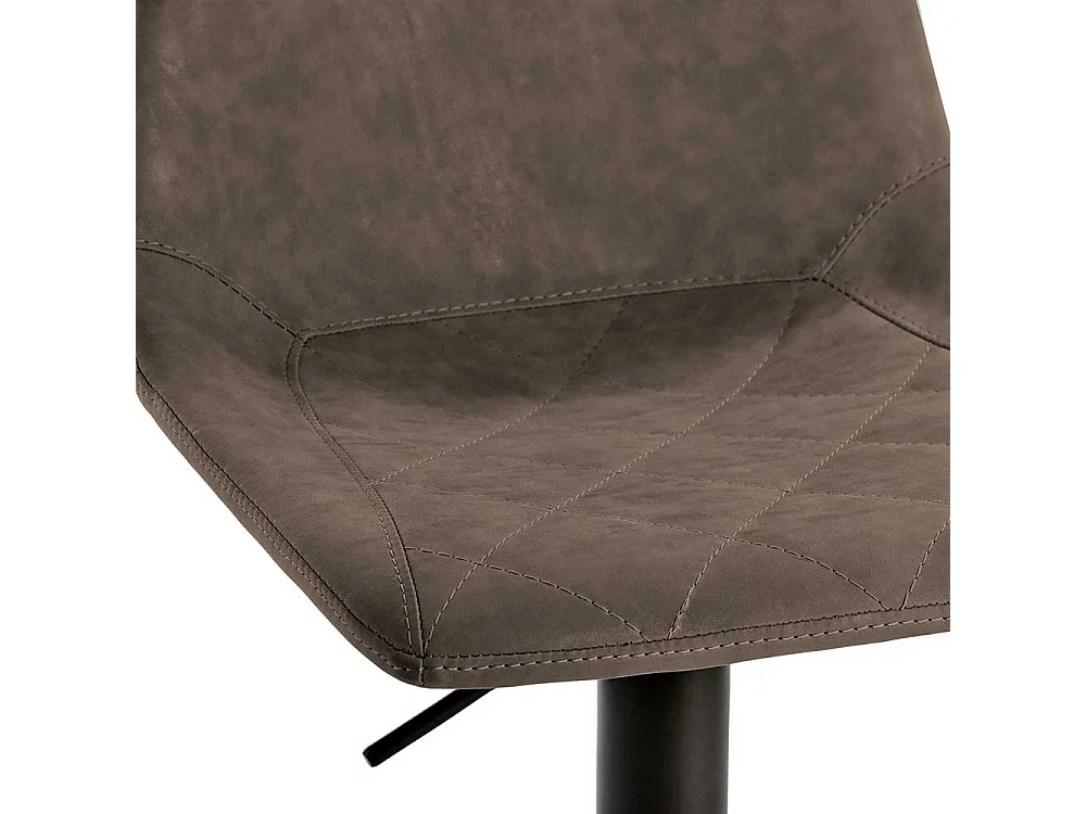 Barstuhl in Schlammfarben Kunstleder modern