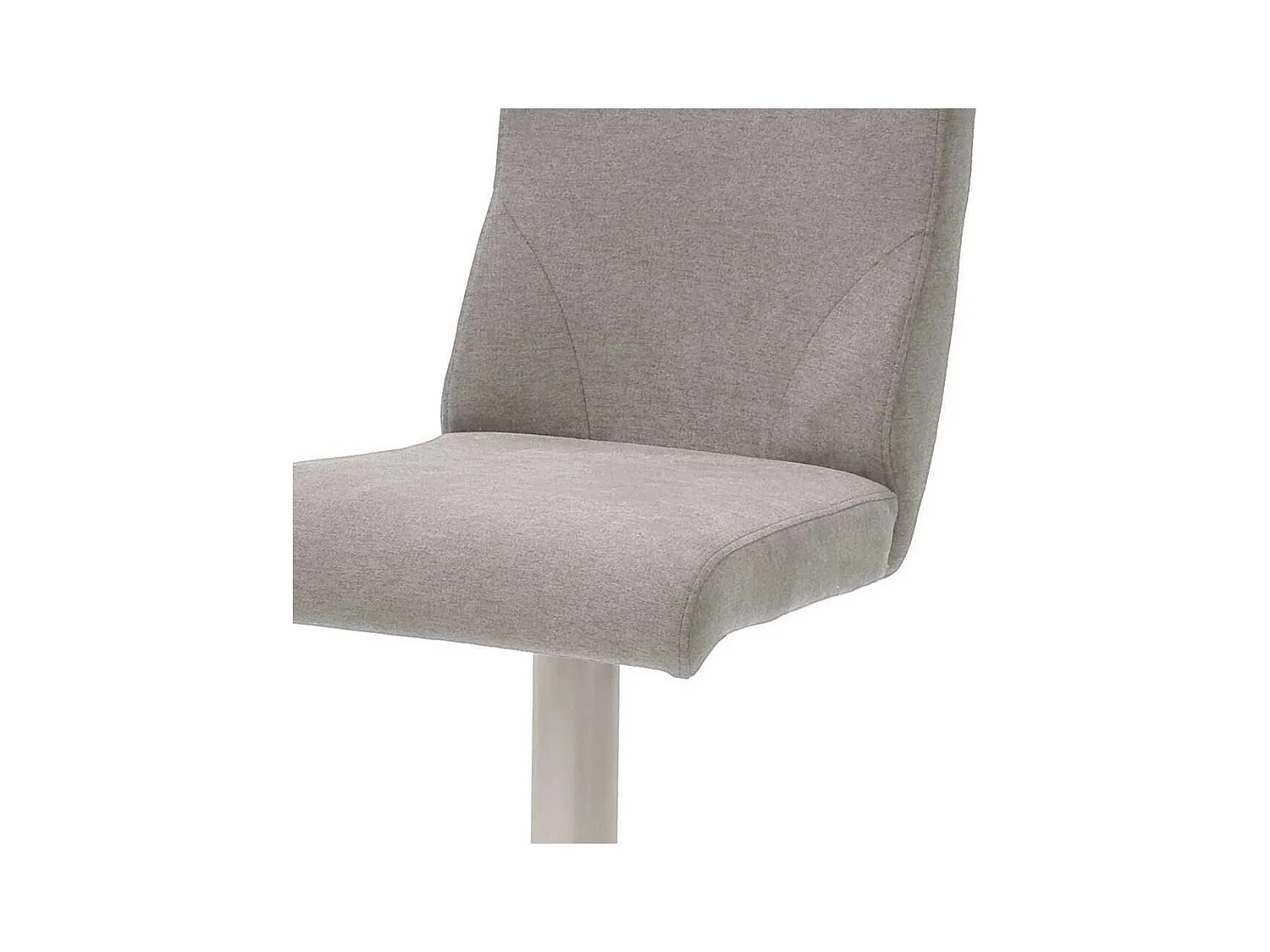 Barstuhl in Hellgrau Webstoff drehbar