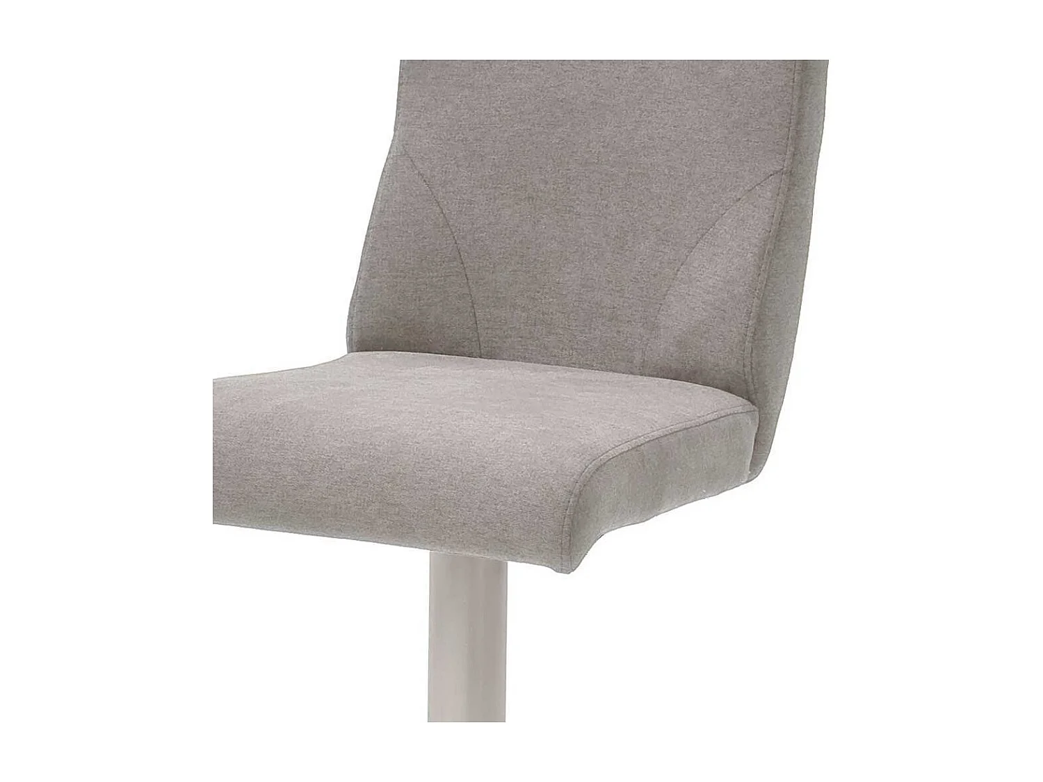 Barstuhl in Hellgrau Webstoff drehbar