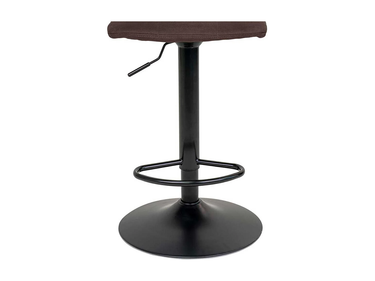 Bar Polsterhocker in Dunkelbraun Schwarz (2er Set)