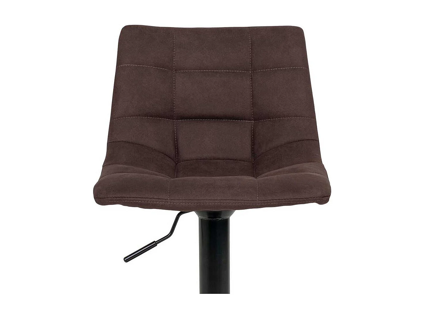 Bar Polsterhocker in Dunkelbraun Schwarz (2er Set)