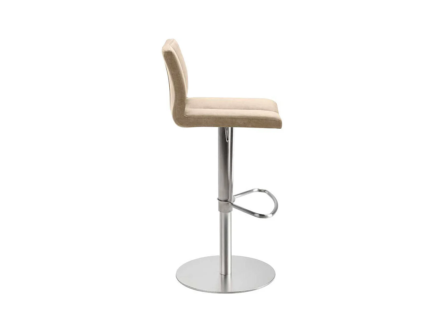 Barhocker Design aus Edelstahl Kunstleder