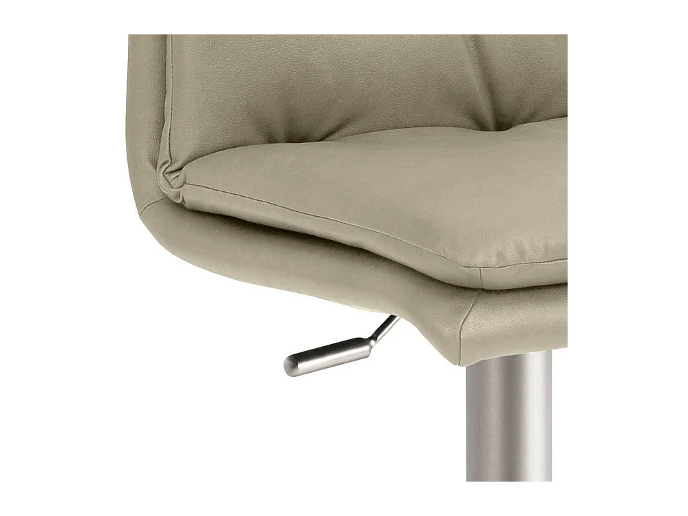 Mikrofaser Barhocker mit gepolsterter Rückenlehne bis 82 cm Sitzhöhe